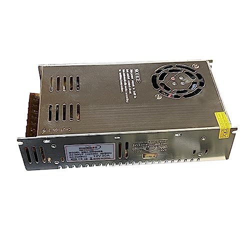 Leyf 12V 30A 360W Netzteil Trafo, Transformator Adapter, Schaltnetzteil, Spannungswandler für LED Beleuchtung und Industrieanlagen, 3D Drucker Spannungsregulierung am Ausgang 110V/220V von LEYF