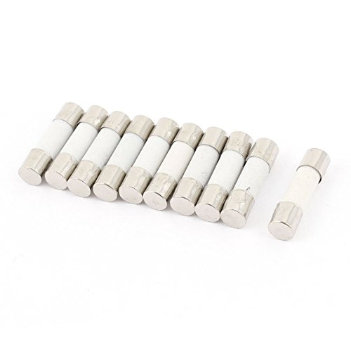 LEYTON 10 Teile 250V 5A T5A Delai verzoegerte Wirkung Sicherungen Keramik Rohrsicherung 5 x 20 mm von LEYTON