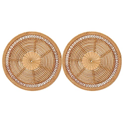 LEYTON 2X Heim Gewebt Wand Korb Natural Boho Heim Dekorative Rattan Gewebt Wand Gewebt Wand Behang 11,8 LEYTON 2X Heim Gewebt Wand Korb Natural Boho Heim Dekorative Rattan Gewebt Wand Gewebt Wand Behang 11,8 von LEYTON