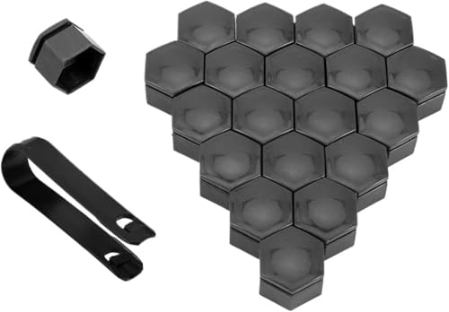 22 mm Radmutternkappen – 20 Stück Radmutternkappen for Schutz und zur Dekoration von Autonaben | Rostfreie Reifenmutternkappen(G2,22mm) von LEYWHEF