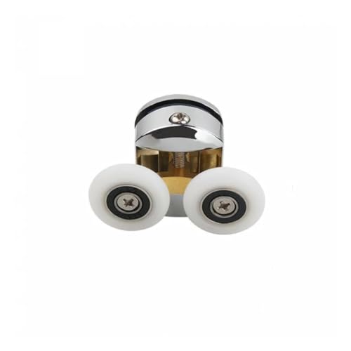 25 mm Metall-Doppelrollen for Duschtüren – 1 Stück for 0,47 bis 0,55 Zoll Glas mit Stoßfängern und Schrauben 25 mm Metall-Doppelrollen for Duschtüren – 1 Stück for 0,47 bis 0,55 Zoll Glas mit Stoßfängern und Schrauben von LEYWHEF