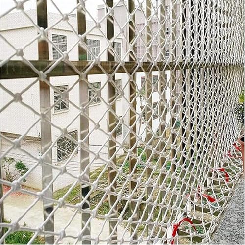 LEYWHEF Child Safety Net, Balcony Railing Guard Nylon Rope Safe Net Garden Decoration Net Stair Fall Prevention Net(5cm Mesh,2x5m(6.6x16.4ft)) von LEYWHEF