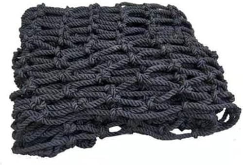 LEYWHEF Child Safety Net Anti Falling Outdoor Construction Safety Net for Plant Railing Stairs Driveway Playground Black Weaving Net(6cm Mesh,1x9m(3x29ft)) von LEYWHEF