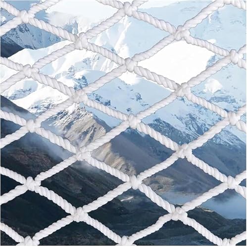 LEYWHEF Children's Safety Net - White Rope Net for Stairs, Balconies & Windows - Knot-Free Anti-Fall Protection for Cats & Kids(5cm Mesh,2x3m(7x10ft)) von LEYWHEF