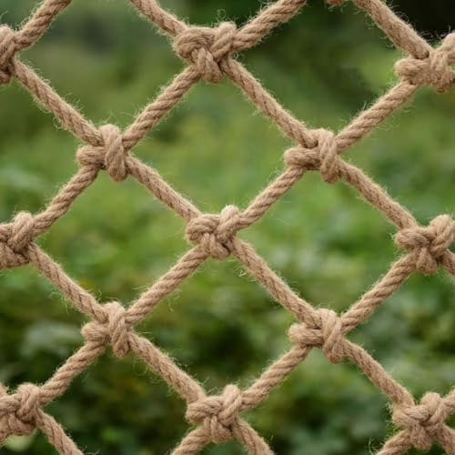 LEYWHEF Climbing Net for Kids,Safety Rock Cords Ladder Heavy Duty Large Balcony Banister Stair Protection Fence Decor Mesh Netting(4x8m (13X26FT)) von LEYWHEF
