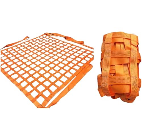 LEYWHEF Heavy Duty Safety Lifting Net Straps - Durable Polyester Hoisting Bungee Net for Loading and Unloading(2x2m-load2ton) von LEYWHEF