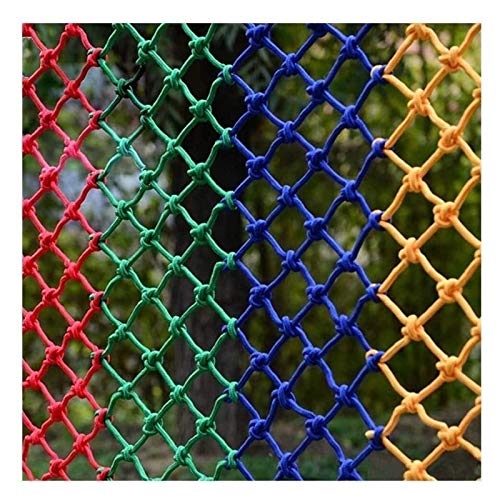 LEYWHEF Rope Net Decor, Color Hand-Woven Nylon Rope Netting Stair Kids Safety Net Banister Protective Net Waterproof Net Cover(10 * 2m(33x5ft)) von LEYWHEF