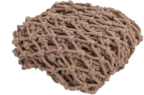 LEYWHEF Rope Netting Heavy Duty, Rope Net Railing Decor Net Children Climbing Net Fence Stairs Safety Net Swing Rope Ladder(3 * 6m(9x19ft)) von LEYWHEF