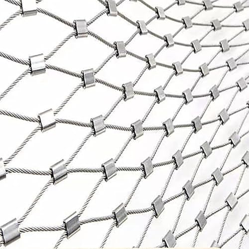 LEYWHEF Stainless Steel Rope Net for Stair Protection | Garden & Kindergarten Safety Netting(0.8x9m) von LEYWHEF