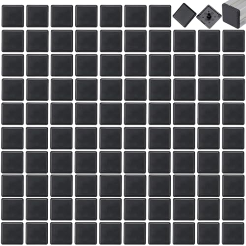 100 Stück Endkappen Aluminium 20x20mm, aluprofil 20x20 zubehör endkappen, Aluminium-Profil-Abdeckkappen, aluprofil 20x20 schwarz, für Alu-Konstruktionsprofil,Profil-Abdeckkappe(20mmx20mm). von LEZED