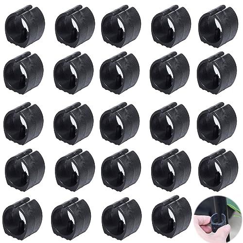 LEZED Klemmschalengleiter Kunststoffgleiter Stuhlgleiter Kunststoff Stuhlgleiter Freischwinger Ersatzteile für Gartenmöbel Freischwinger Stuhlgleiter Bodenschongleiter Möbelgleiter 24 Stück (25mm) von LEZED
