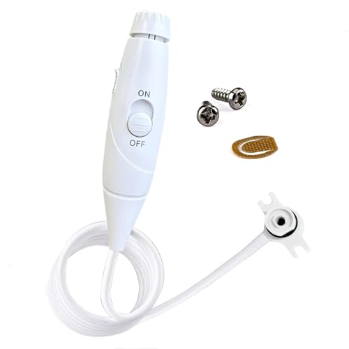 Ersatzschlauch und Griffteile, kompatibel mit Waterpik Water Flosser WP-100 WP-300 WP-660 WP-662 WP-670 WP-672 WP-900 Serie Munddusche kompatibel mit Waterpik Aquarius Water Flosser WP-663 von LEZHISNUG