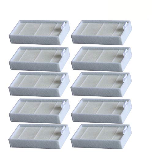 LEZHISNUG 10 Stück HEPA-Filter für ILIFE Staubsauger, Ersatzfilter für ILIFE V3, V3S, V3S Pro, V5, V5S, V5S Pro Roboterstaubsauger von LEZHISNUG