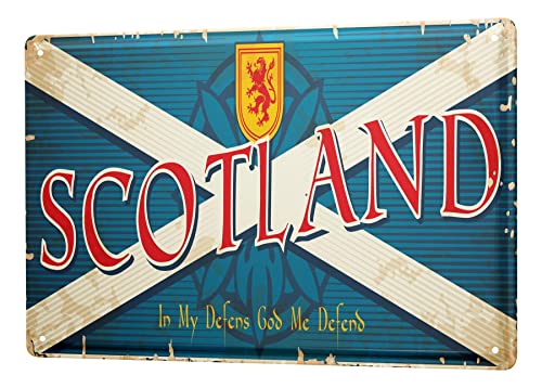 Blechschild Retro - Vintage Metall-Poster für das Wohnzimmer - Schottland Motiv - 20 x 30 cm Blechschild Retro - Vintage Metall-Poster für das Wohnzimmer - Schottland Motiv - 20 x 30 cm von LEotiE SINCE 2004