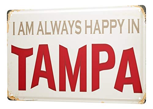 Blechschild Stadt Tampa USA von LEotiE SINCE 2004
