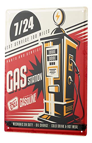Blechschild Vintage Retro Metallschild Wandschild Blech Poster Nostalgie Auto Retro Tankstelle 24 Blechschild Vintage Retro Metallschild Wandschild Blech Poster Nostalgie Auto Retro Tankstelle 24 von LEotiE SINCE 2004