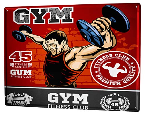 LEotiE SINCE 2004 Blechschild Sport Gym Fitness Club von LEotiE SINCE 2004
