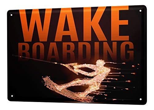 LEotiE SINCE 2004 Blechschild Vintage Retro Metallschild Wandschild Blech Poster Fun Wakeboard von LEotiE SINCE 2004