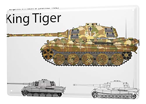 LEotiE SINCE 2004 Blechschild Vintage Retro Metallschild Wandschild Blech Poster Nostalgie Panzer Tiger LEotiE SINCE 2004 Blechschild Vintage Retro Metallschild Wandschild Blech Poster Nostalgie Panzer Tiger von LEotiE SINCE 2004