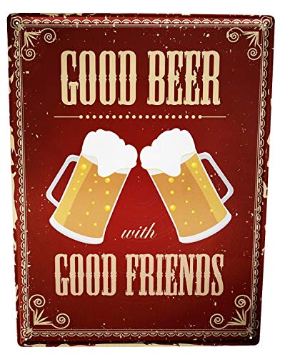 LEotiE SINCE 2004 Blechschild Wandschild 30x40 cm Vintage Retro Metallschild Nostalgie Alkohol Retro Bier von LEotiE SINCE 2004