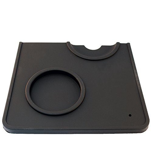 binoa Stützteppich, Tamper-Matte mit Siebträger-Ablage Thermometerträger, Schwarz von binoa