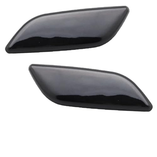 LFDTO 2 Stücke Fit for Mazda 3 M3 Axela 2014 2015 2016 Auto Vorderen Stoßfänger Scheinwerfer-reinigungs Sprühdüse Abdeckung Deckel Scheinwerfer Reinigung Jet Cap(Black LH RH) von LFDTO