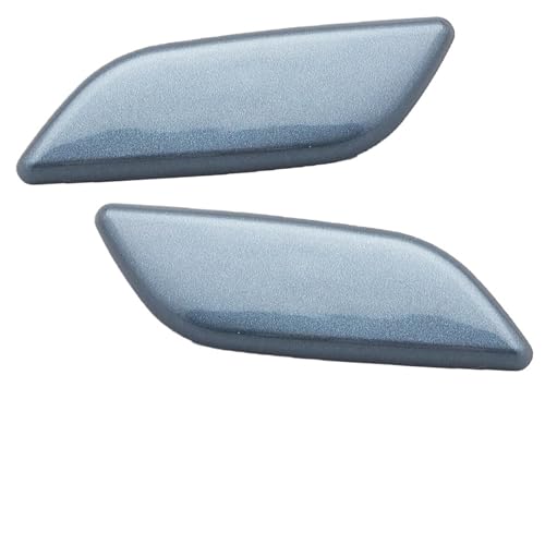 LFDTO 2 Stücke Fit for Mazda 3 M3 Axela 2014 2015 2016 Auto Vorderen Stoßfänger Scheinwerfer-reinigungs Sprühdüse Abdeckung Deckel Scheinwerfer Reinigung Jet Cap(Blue LH RH) von LFDTO