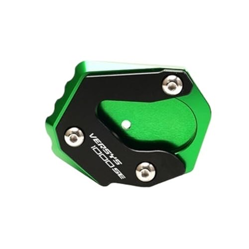 LFDTO Passend for Kawasaki VERSYS1000 SE Versys 1000 SE 2019 2020 2021 2022 Motorrad CNC Fußseitenständer-Verlängerungspad Ständerplatte(Green) von LFDTO