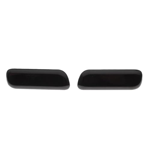 LFDTO Schwarz Grau Fit for Mitsubishi Pajero V97 V93 Fit for Montero 8264A027 8264A028 Front Stoßstange Scheinwerfer Waschanlage Spray Düse Abdeckung Kappe RH LH(Black SET) von LFDTO