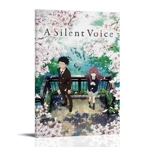 Leinwand-Kunstdruck "A Silent Voice" sind geeignet für Schlafzimmer, Esszimmer und Wohnzimmer. Schönes Kunstwerk ist ein tolles Geschenk für Freunde. Rahmenstil: 20 x 30 cm von LFFHUU