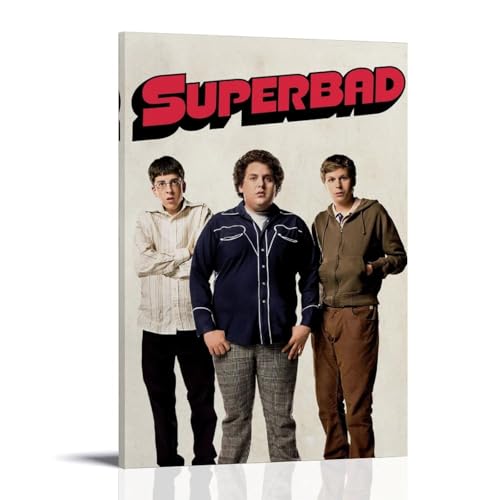 Superbad Leinwand-Kunst, Heimposter sind geeignet für Schlafzimmer, Esszimmer und Wohnzimmer, schönes Kunstwerk ist ein tolles Geschenk für Freunde, Rahmenstil: 20 x 30 cm Superbad Leinwand-Kunst, Heimposter sind geeignet für Schlafzimmer, Esszimmer und Wohnzimmer, schönes Kunstwerk ist ein tolles Geschenk für Freunde, Rahmenstil: 20 x 30 cm von LFFHUU