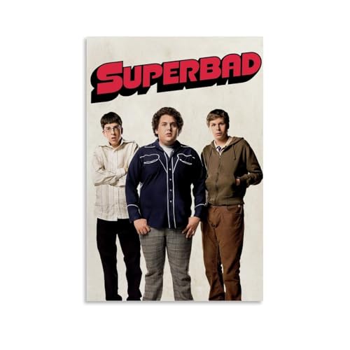 Superbad Leinwand-Wandkunst, Heimposter sind geeignet für Schlafzimmer, Esszimmer und Wohnzimmer, schönes Kunstwerk ist ein tolles Geschenk für Freunde, ungerahmt, 40 x 60 cm Superbad Leinwand-Wandkunst, Heimposter sind geeignet für Schlafzimmer, Esszimmer und Wohnzimmer, schönes Kunstwerk ist ein tolles Geschenk für Freunde, ungerahmt, 40 x 60 cm von LFFHUU