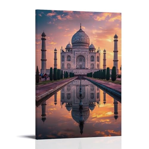 Taj Mahal Leinwand-Kunst, Heimposter sind geeignet für Schlafzimmer, Esszimmer und Wohnzimmer, schönes Kunstwerk ist ein tolles Geschenk für Freunde, Rahmenstil: 20 x 30 cm Taj Mahal Leinwand-Kunst, Heimposter sind geeignet für Schlafzimmer, Esszimmer und Wohnzimmer, schönes Kunstwerk ist ein tolles Geschenk für Freunde, Rahmenstil: 20 x 30 cm von LFFHUU