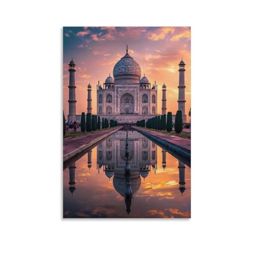Taj Mahal Leinwand-Wandkunst, Heimposter sind geeignet für Schlafzimmer, Esszimmer und Wohnzimmer, schönes Kunstwerk ist ein tolles Geschenk für Freunde, ungerahmt, 50 x 75 cm Taj Mahal Leinwand-Wandkunst, Heimposter sind geeignet für Schlafzimmer, Esszimmer und Wohnzimmer, schönes Kunstwerk ist ein tolles Geschenk für Freunde, ungerahmt, 50 x 75 cm von LFFHUU