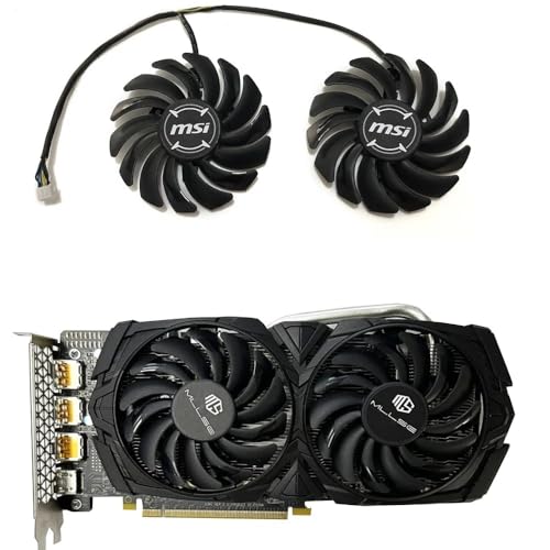 LFGOZSD 2 Teile/Satz, Grafikkartenlüfter, VGA-GPU-Kühler, PLD09210S12HH für MLLSE RX 580 8 GB, Paket A, T129215SU für RX580 g, B(Paquete A PLD0921) von LFGOZSD