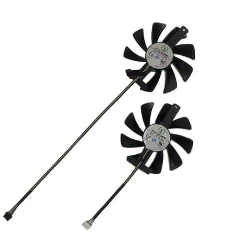 LFGOZSD 2 Teile/Satz CF9015H12S FY09015M12LPA, GPU Karte Fan Für ZOTAC für GeForce RTX 2080 Ti 11GB Twin für 2070 Super(1 Set FY09015M12LPA) von LFGOZSD