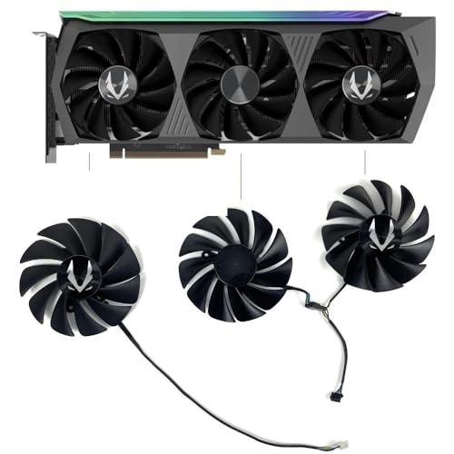 LFGOZSD 3 STÜCKE 89mm Lüfter CF9015H12S 4PIN 12 V 0,4 A RTX3080 für Trinity Für ZOTAC RTX 3090 für 3080 AMP Holo RTX3080TI Fans(ABC) von LFGOZSD
