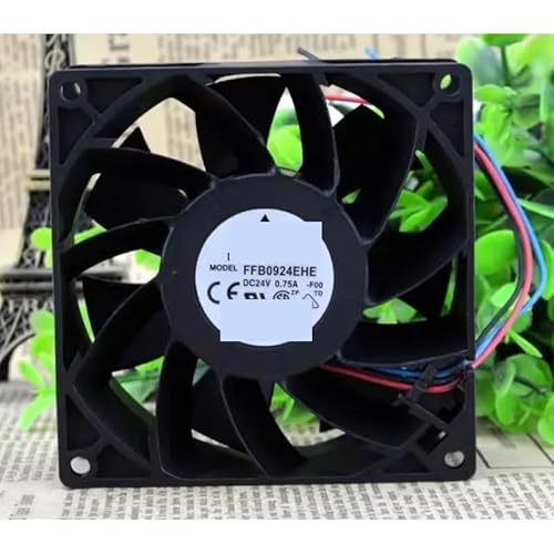 LFGOZSD Cooling Fan for Delta FFB0924EHE FFB0924EHE-FOO FFB0924EHE-ROO 24V 0.75A 9238 Inverter 92 * 92 * 38mm(3pin FFB0924EHE-ROO) von LFGOZSD