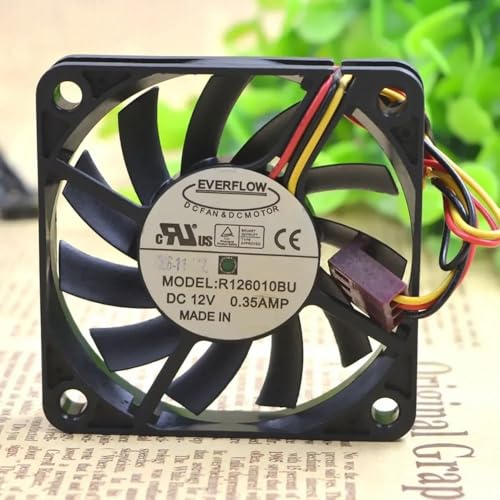 LFGOZSD FÜR EVERFLOW R126010BU 6010 6CM 12V 0,25A doppel Ball Fan 60X60X10MM von LFGOZSD