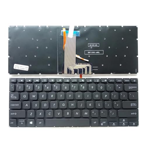 LFGOZSD Für Asus für VivoBook 14 X415JA X415JANS X415JF X415JP X415EA Tastatur Uns(Black US Backlit) von LFGOZSD