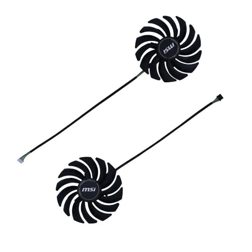 LFGOZSD Grafikkarten Fan PLD10010B12HH Für MSI RTX 3050 Ventus 2X Für RX6600 RX 6600xt 6700XT MECH Video Karten Kühlung(2 pcs PLD10010B) von LFGOZSD