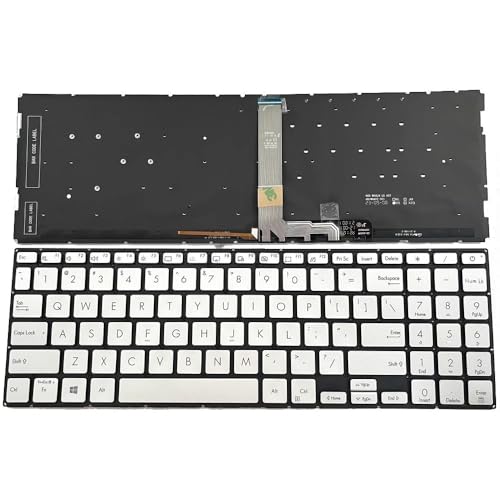 LFGOZSD Laptop-Tastatur für ASUS ZenBook Pro 15 UX535LH UX535LI UX535QA UX535QE USA US mit Hintergrundbeleuchtung Blaugrau Schwarz Silber(Silver) von LFGOZSD