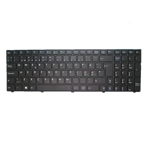 LFGOZSD Laptop-Tastatur für MEDION für AKOYA E6431 MD60135 MD60112 MD60555 MD60554 MD60109 MSN30020922 30020924 Schwarz mit Rahmen Nordic NE(Nordic NE) von LFGOZSD