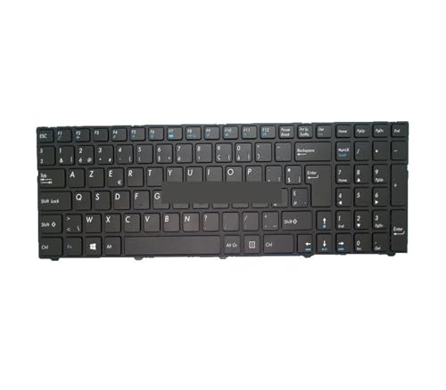 LFGOZSD Laptop-Tastatur für MEDION für AKOYA P6678 MD61550 MD61270 MSN30023793 30023780 30023791 30023794 Schwarz mit Rahmen Belgien Werden von LFGOZSD