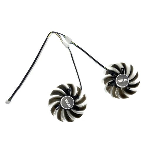LFGOZSD Lüfter 75 mm 4-polig FD7010H12S für ASUS R7 260X GTX 1050Ti 660 760 750Ti Grafikkartenlüfter(2pcs) von LFGOZSD