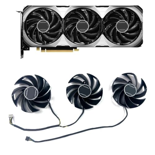 LFGOZSD Lüfter 87 mm 4-polig PLD09210S12HH RTX4060TI GPU-Lüfter für MSI RTX 4060 Ti Ventus 3X-Grafikkartenlüfter(3pcs) von LFGOZSD