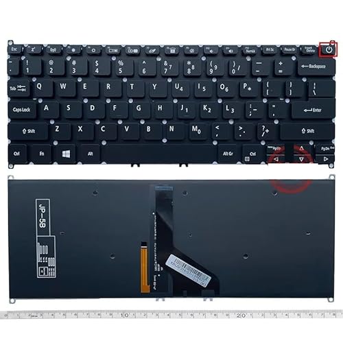 LFGOZSD US Keyboard for ACER N19C4 N19H4 SF314-42/41/52/53/54/55/57/58/56G/59(Silver) von LFGOZSD