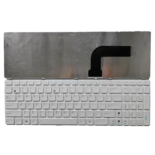 LFGOZSD US-Laptop-Tastatur für ASUS F55 F55A N50 N51 N53 N53J N60 N61 A52 A53 A53E K52 K72(White US with Frame) von LFGOZSD