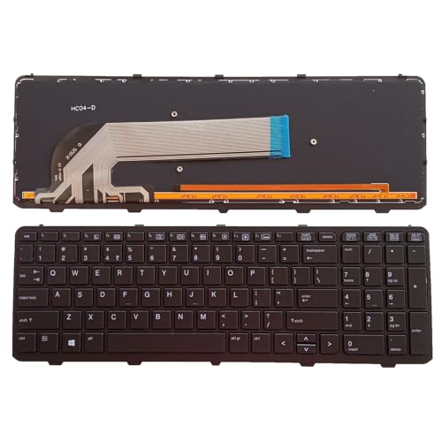 LFGOZSD US-Laptop-Tastatur für Hp für Probook 450 G0 G1 G2 470 455 721953-001 F0W56PA 90.4ZA07.L01(Black US Backlit) von LFGOZSD