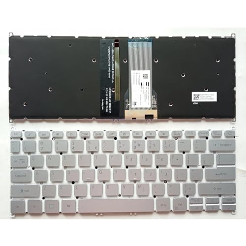LFGOZSD Uns für Acer für Swift1 SF114-33 SF114-32-C5WC/C73H/C344/C0PJ N17W6 SF314-43 A314-22/35-C3GV N20Q1 N20H2 Laptop Tastatur(Silver Backlight) von LFGOZSD
